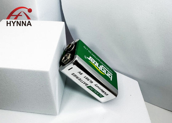 Alkaline Zinc Manganese Dioxide Battery 9V Zn MnO2 Battery Cell IEC 6LF22 / 6LR61